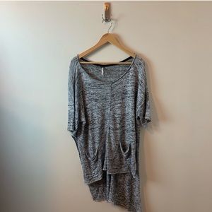 High / Low grey Tunic ~ Free People